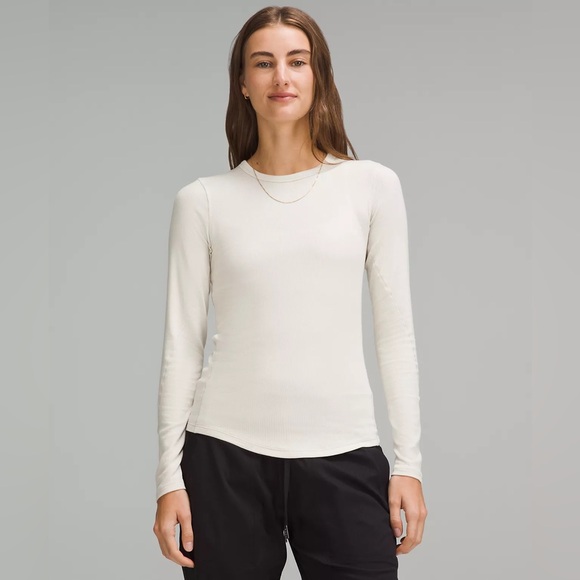 lululemon athletica Tops - Lululemon Hold Tight Long Sleeve Bone